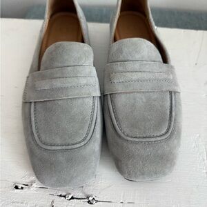 Ugg Gray Suede Loafers size 6 NWOT